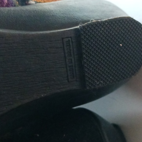 Brazil booties lace up small heel Aztec design never worn size 39 soft fabric - Picture 4 of 6